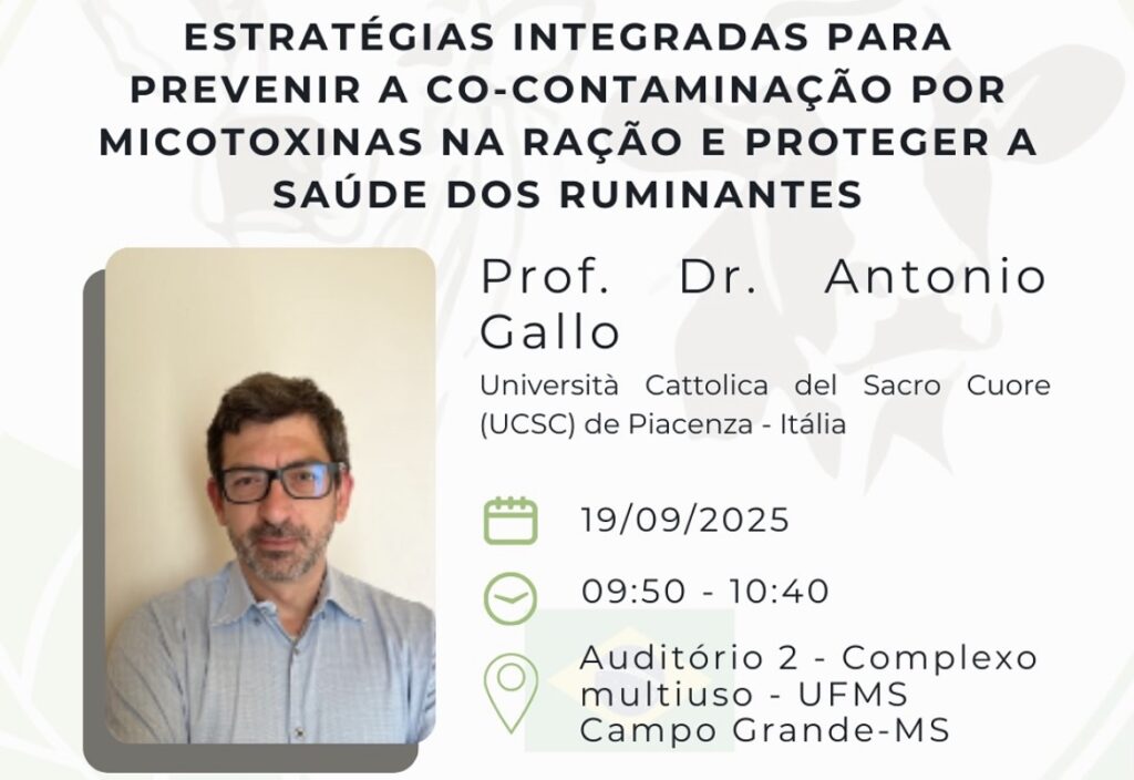 Disciplina Internacional “Estratégias Integradas para Prevenir a Co-contaminação por Micotoxinas na Ração dos Ruminantes” – Itália